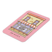 FRIENDS™ | Central Perk Cartoon Coffee Shop Magnet (Linke Seite)