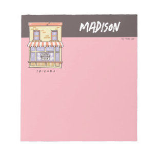 FRIENDS™   Central Perk Cartoon Coffee Shop Notizblock