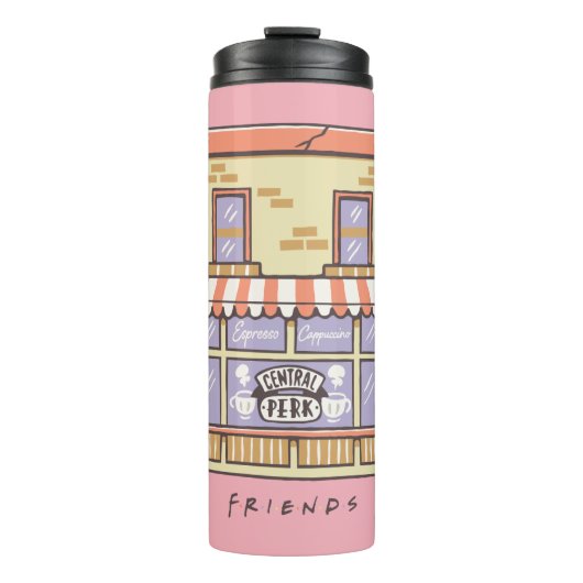 FRIENDS™ | Central Perk Cartoon Coffee Shop Thermosbecher (Vorderseite)