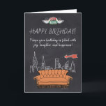 FRIENDS™ | Central Perk Chalkboard Geburtstag Karte<br><div class="desc">Feiern Sie Ihren Geburtstag mit dieser FRIENDS™-Themenkarte,  die mit einem von Central Perk inspirierten Chalkboard-Design ausgestattet ist. Diese individuell anpassbare Karte ermöglicht es Ihnen,  eine persönliche Nachricht hinzuzufügen,  die es zu einer perfekten Wahl für Fans der ikonischen TV-Show.</div>