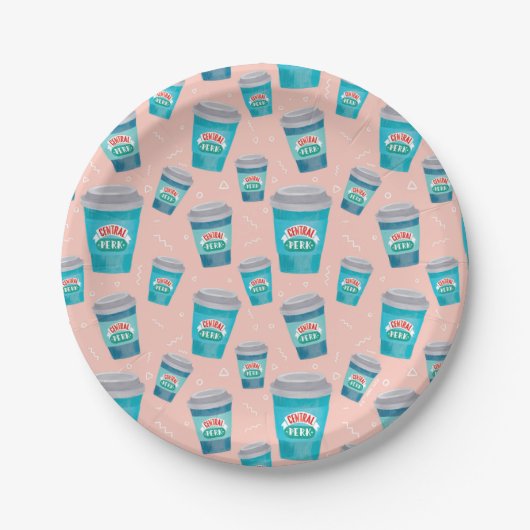 FRIENDS™ | Central Perk Coffee Cup Muster Pappteller (Vorderseite)