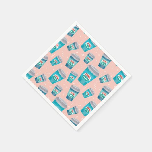 FRIENDS™ | Central Perk Coffee Cup Muster Serviette (Ecke)