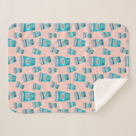 FRIENDS™ | Central Perk Coffee Cup Muster Sherpadecke (Vorderseite (Horizontal))