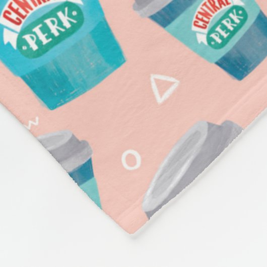 FRIENDS™ | Central Perk Coffee Cup Pattern Fleecedecke (Ecke)