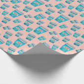 FRIENDS™ | Central Perk Coffee Cup Pattern Geschenkpapier (Ecke)