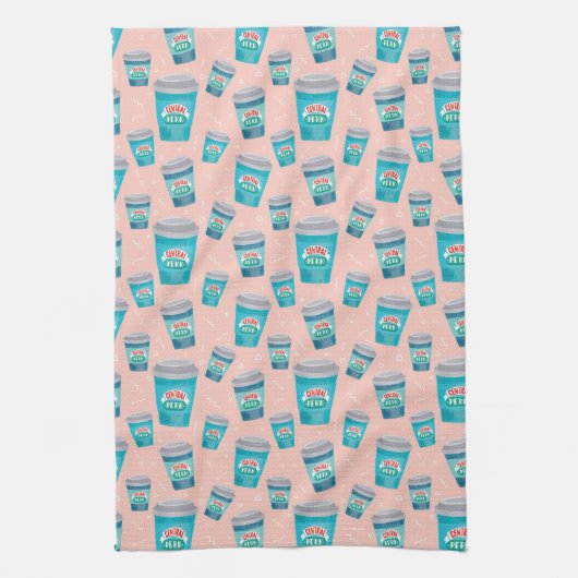 FRIENDS™ | Central Perk Coffee Cup Pattern Geschirrtuch (Vertikal)