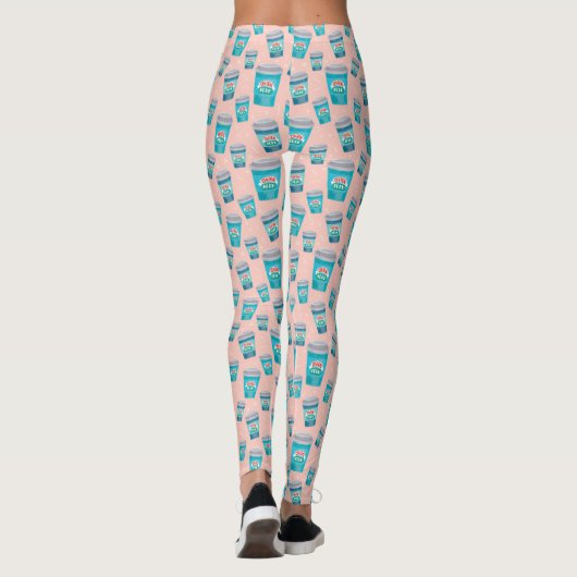 FRIENDS™ | Central Perk Coffee Cup Pattern Leggings (Rückseite)