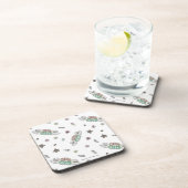 FRIENDS™ | Central Perk Coffee Watercolor Muster Getränkeuntersetzer (Rechte Seite)