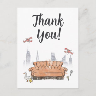 FRIENDS™   Central Perk Danke Postkarte