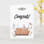 FRIENDS™ | Central Perk Herzlichen Glückwunsch Karte (Gelbe Blume)