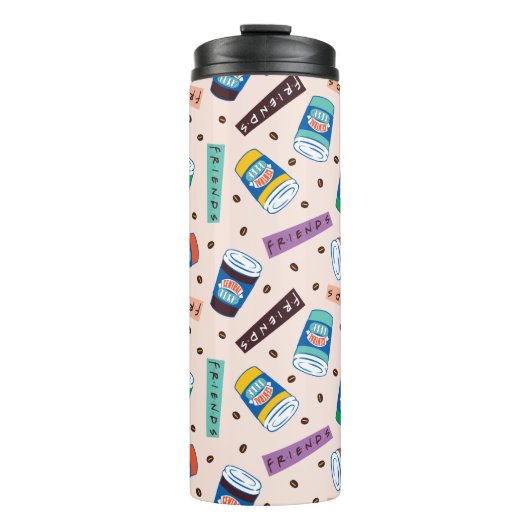 FRIENDS™ | Central Perk Lebendiges Kaffeedesign Thermosbecher (Vorderseite)