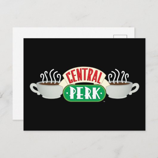FRIENDS™ | Central Perk Logo Einladungspostkarte (Vorne/Hinten)