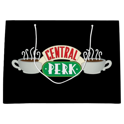 FRIENDS™ | Central Perk Logo Große Geschenktüte (Vorderseite)