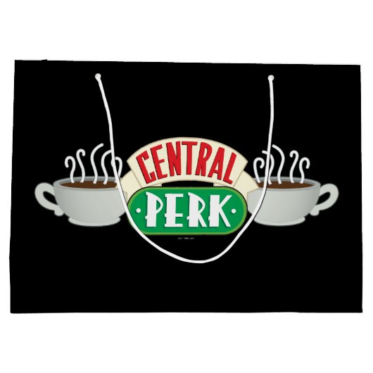 FRIENDS™ | Central Perk Logo Große Geschenktüte (Rückseite)
