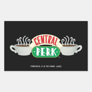 FRIENDS™   Central Perk Logo Rechteckiger Aufkleber