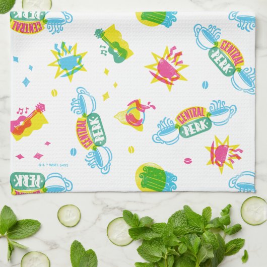 FRIENDS™ | Central Perk Neon-Muster Geschirrtuch (Gefaltet)