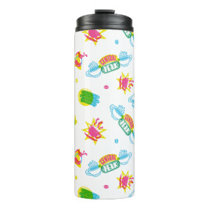 FRIENDS™ Central Perk Neon-Muster Thermosbecher