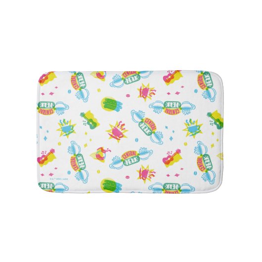 FRIENDS™ | Central Perk Neon Pattern Badematte (Vorderseite)