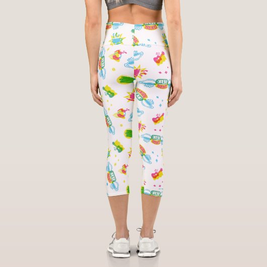 FRIENDS™ | Central Perk Neon Pattern Capri Leggings (Rückseite)