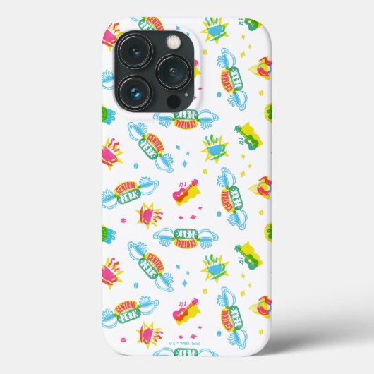FRIENDS™ | Central Perk Neon Pattern Case-Mate iPhone Hülle (Rückseite)
