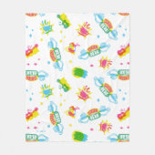 FRIENDS™ | Central Perk Neon Pattern Fleecedecke (Vorderseite)
