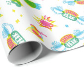 FRIENDS™ | Central Perk Neon Pattern Geschenkpapier (Rolleneckpunkt)