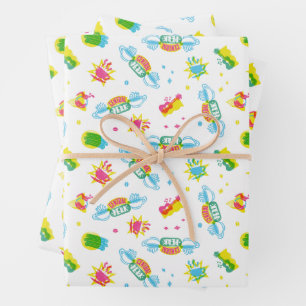FRIENDS™   Central Perk Neon Pattern Geschenkpapier Set