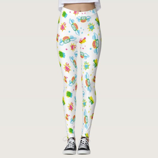 FRIENDS™ | Central Perk Neon Pattern Leggings (Vorderseite)