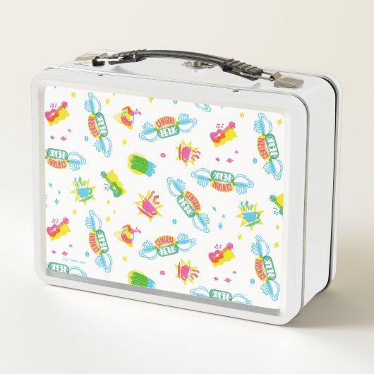 FRIENDS™ | Central Perk Neon Pattern Metall Brotdose (Rückseite)