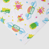 FRIENDS™ | Central Perk Neon Pattern Seidenpapier (Ausschnitt)