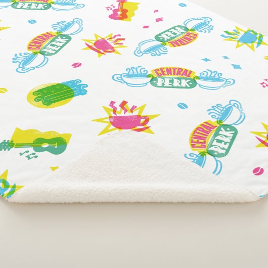 FRIENDS™ | Central Perk Neon Pattern Sherpadecke (3/4)