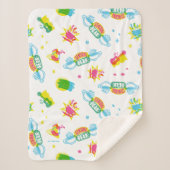 FRIENDS™ | Central Perk Neon Pattern Sherpadecke (Vorderseite)