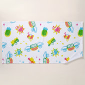 FRIENDS™ | Central Perk Neon Pattern Strandtuch (Vorderseite)