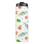 FRIENDS™ | Central Perk Neon Pattern Thermosbecher (Vorderseite)