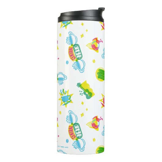 FRIENDS™ | Central Perk Neon Pattern Thermosbecher (Nach links gedreht)