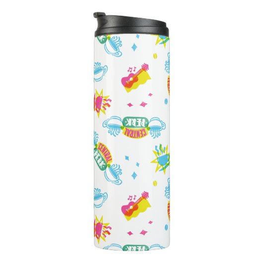 FRIENDS™ | Central Perk Neon Pattern Thermosbecher (Nach rechts gedreht)