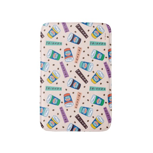 FRIENDS™ | Central Perk Vibrank Coffee Pattern Badematte (Vorderseite Vertikal)
