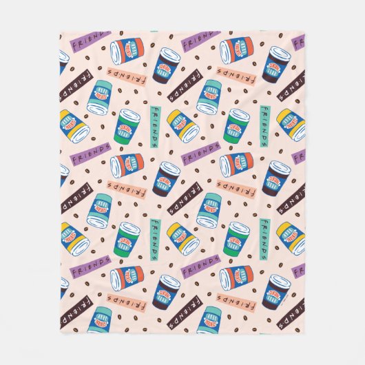FRIENDS™ | Central Perk Vibrank Coffee Pattern Fleecedecke (Vorderseite)