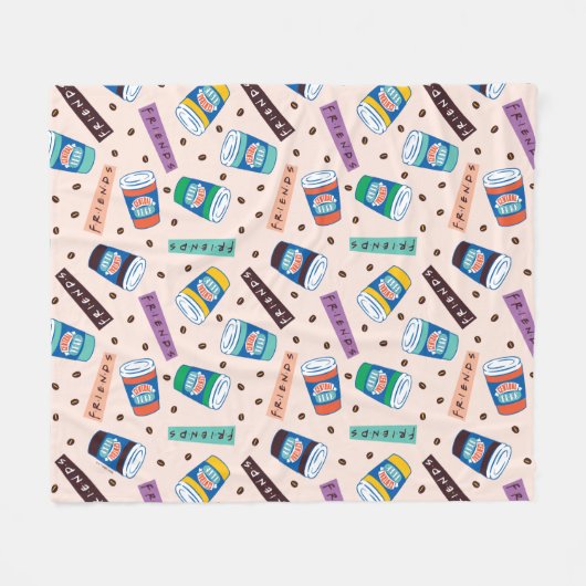 FRIENDS™ | Central Perk Vibrank Coffee Pattern Fleecedecke (Vorderseite (Horizontal))