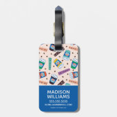 FRIENDS™ | Central Perk Vibrank Coffee Pattern Gepäckanhänger (Rückseite vertikal)