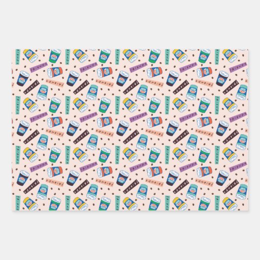 FRIENDS™ | Central Perk Vibrank Coffee Pattern Geschenkpapier Set (Vorderseite 2)