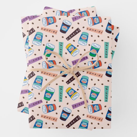 FRIENDS™ | Central Perk Vibrank Coffee Pattern Geschenkpapier Set (Beispiel)