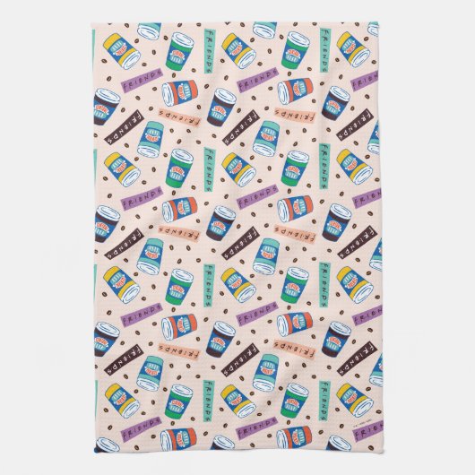 FRIENDS™ | Central Perk Vibrank Coffee Pattern Geschirrtuch (Vertikal)