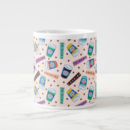 FRIENDS™ | Central Perk Vibrank Coffee Pattern Jumbo-Tasse (Vorderseite)