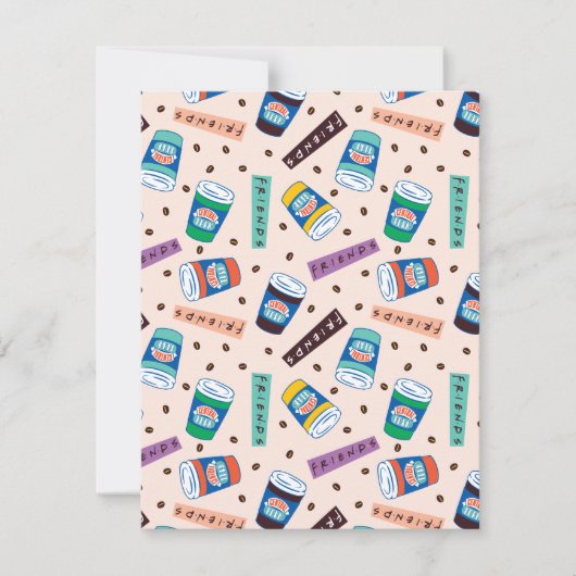 FRIENDS™ | Central Perk Vibrank Coffee Pattern Mitteilungskarte (Vorderseite)