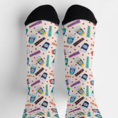 FRIENDS™ | Central Perk Vibrank Coffee Pattern Socken (Oben)