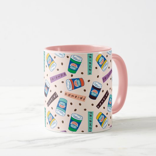 FRIENDS™ | Central Perk Vibrank Coffee Pattern Tasse (VorderseiteRechts)