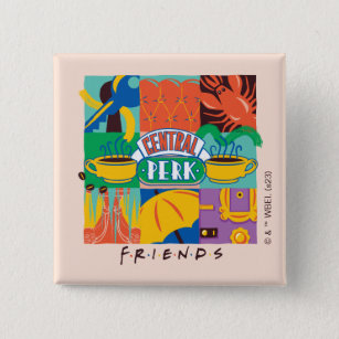 FRIENDS™   Central Perk Vibrant Graphic Button