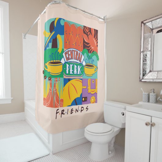 FRIENDS™ | Central Perk Vibrant Graphic Duschvorhang (Beispiel)