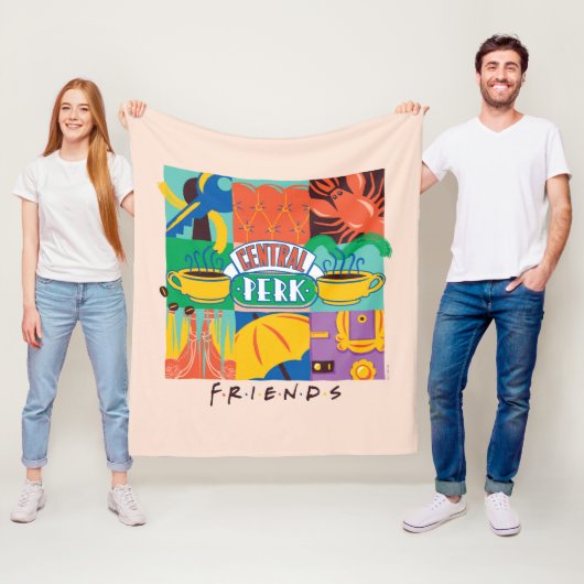 FRIENDS™ | Central Perk Vibrant Graphic Fleecedecke (Beispiel)